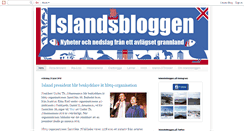 Desktop Screenshot of islandsbloggen.com