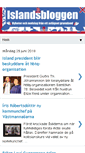Mobile Screenshot of islandsbloggen.com